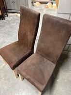 4 bruine stoelen, Ophalen, Gebruikt