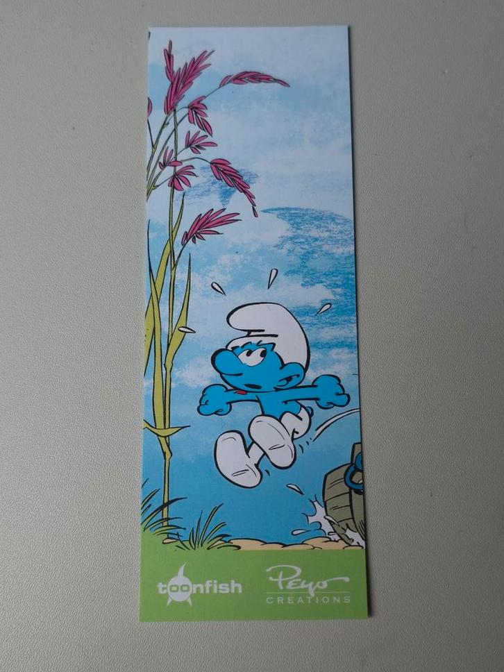 Marque-page signet Schtroumpf, Collections, Schtroumpfs, Neuf, Autres types, Différents Schtroumpfs, Envoi