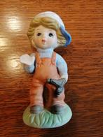 Petite statuette en biscuit coloré H12 cm, Antiquités & Art, Antiquités | Céramique & Poterie, Enlèvement