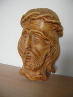 Houtsnijwerk hoofd Christus jaren 10/20 massief hout, Ophalen of Verzenden