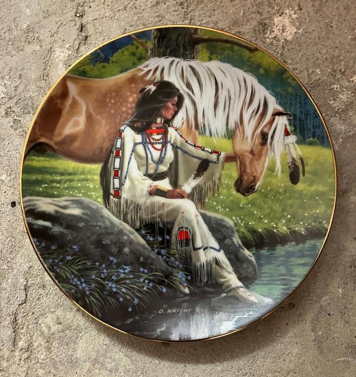 Porselein bord - the Hamilton collection - Daniel Wright, Antiek en Kunst, Antiek | Wandborden en Tegels, Ophalen of Verzenden