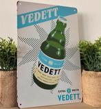 Metalen reclamebord Vedett, Ophalen of Verzenden, Nieuw, Reclamebord, Plaat of Schild