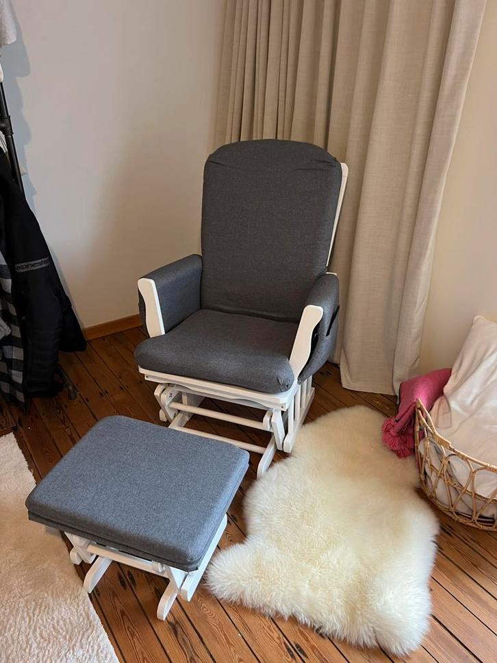 Schommelstoel van Quax, Huis en Inrichting, Stoelen, Zo goed als nieuw, Eén, Hout, Wit, Ophalen