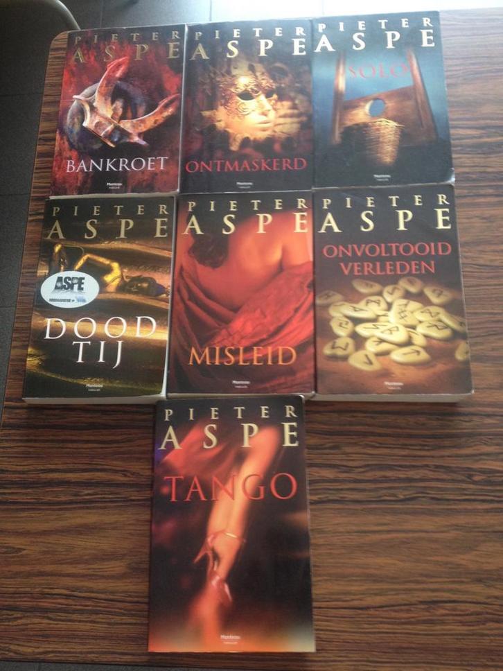 6 Boeken Aspe, Livres, Policiers, Comme neuf, Adaptation télévisée, Enlèvement ou Envoi