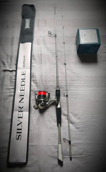 Kingdom set van 200cm/3-14gr + haspel Alvio 2000 + vlecht beschikbaar voor biedingen