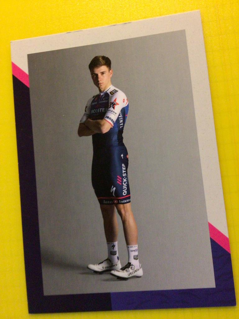 wielerkaart 2022 team quick step   remco evenepoel, Verzenden, Zo goed als nieuw