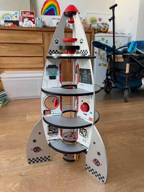 Raket/ruimteschip Hape, Kinderen en Baby's, Speelgoed | Houten speelgoed, Gebruikt, Ophalen