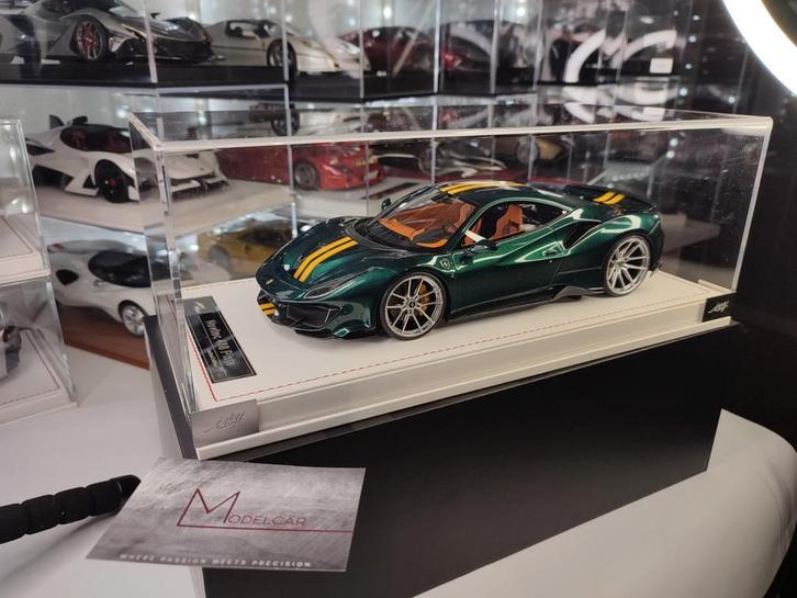 Ferrari 488 pista novitec 1/18 Ivy models, Hobby & Loisirs créatifs, Voitures miniatures | 1:18, Comme neuf, Voiture, Autoart