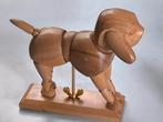 Gelede houten hondenpop/modelpop, Hobby & Loisirs créatifs, Dessin, Enlèvement ou Envoi