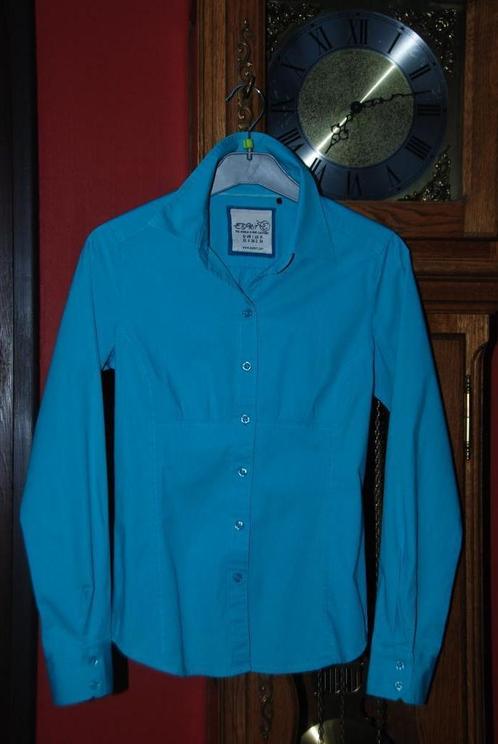 "Esprit" gebogen turquoise blouse Lange mouwen T34, Kleding | Dames, Blouses en Tunieken, Zo goed als nieuw, Maat 34 (XS) of kleiner