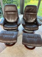 Stressless zetel - relax zetel - 2 stuks, Ophalen, Zo goed als nieuw, Leer
