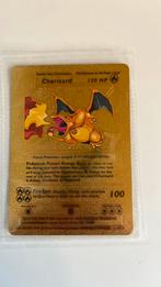 Carte Pokémon Charizard feuille d'or, Pochettes ou Étuis à cartes, Foil, Enlèvement, Neuf
