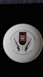 Schotel in porselein Antwerpse schutters / FKPA, Ophalen of Verzenden