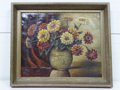 A5251 M. Kastelijn - Stilleven Bloemen, Antiek en Kunst, Kunst | Schilderijen | Klassiek, Ophalen of Verzenden
