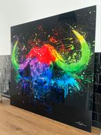 Kleurrijke muurplaat op plexiglas, Antiek en Kunst, Ophalen