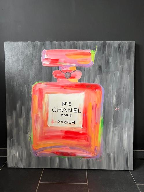 Peinture sur Toile tableau Chanel 100cm x 100cm, Antiquités & Art, Art | Peinture | Moderne