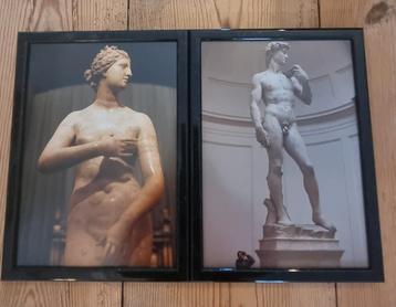 ✨️BUNDELKORTING‼️ 2X Klassieke Kunstafbeeldingen  30x22cm✨️ beschikbaar voor biedingen