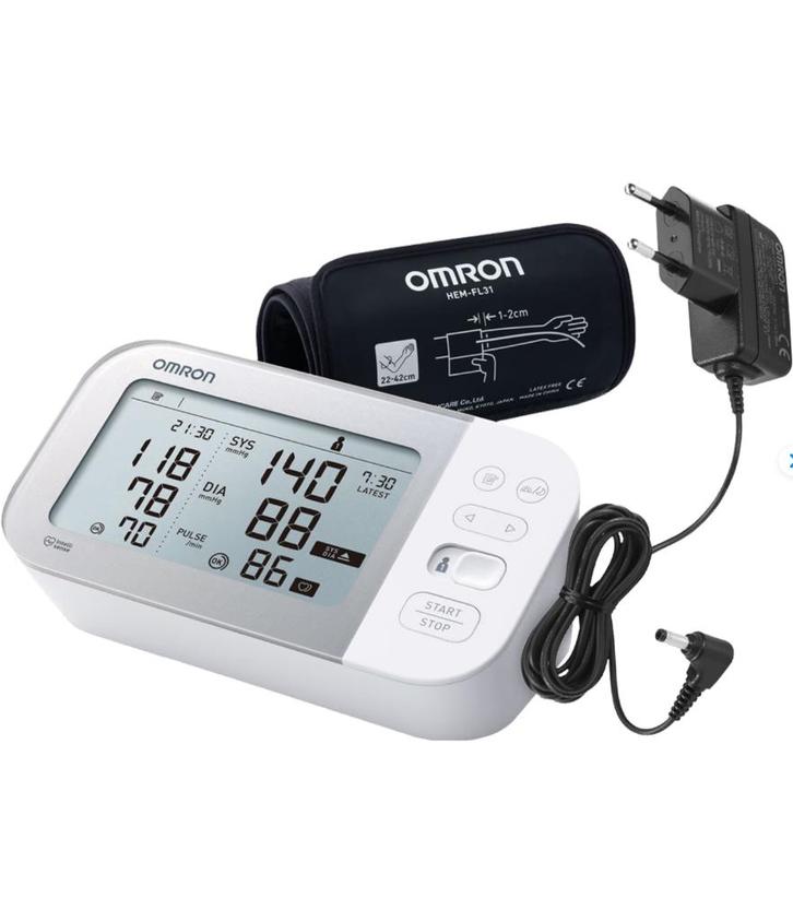 Bloeddrukmeter Omron X7 Smart + AC Adapter, Diversen, Verpleegmiddelen, Zo goed als nieuw, Ophalen