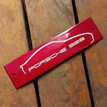 Emaille Schild PORSCHE 928 Dealer Reclamebord Plaque Wapen  beschikbaar voor biedingen