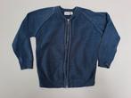 Mt 104 Donkerblauwe gebreide gilet met rits, Kinderen en Baby's, Kinderkleding | Maat 104, Trui of Vest, Name it, Ophalen of Verzenden