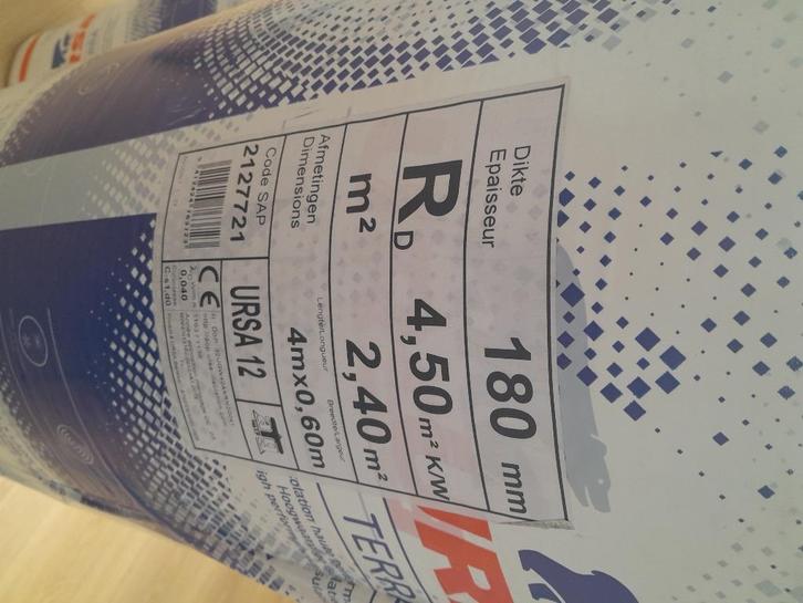 Isolatiemateriaal Ursa Terra, Doe-het-zelf en Bouw, Isolatie en Afdichting, Nieuw, Muurisolatie, Glaswol, Ophalen