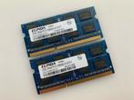 Mémoire RAM 2x2Go SODIMM DDR3 pour portable, Informatique & Logiciels, 4 GB, Utilisé, Laptop, Enlèvement ou Envoi