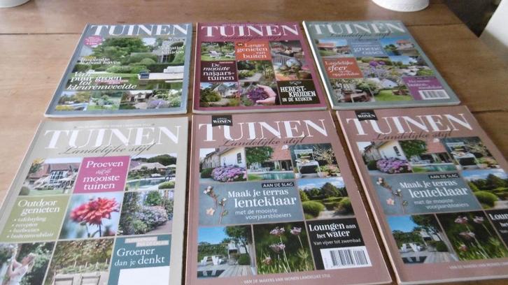 tijdschriften tuinen landelijke stijl, Livres, Journaux & Revues, Comme neuf, Autres types, Enlèvement