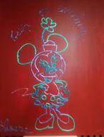 Popart kunstwerk Minnie Mouse, ., Ophalen of Verzenden, Zo goed als nieuw, Mickey Mouse