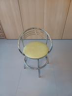 Draaistoel vintage-look jaren 50, Huis en Inrichting, Stoelen, Ophalen, Gebruikt, Overige kleuren, Metaal