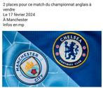 2 tickets de foot Manchester city/Chelsea, Tickets & Billets, Sport | Football