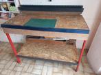 Werkbank afm- B 1,23m. D 0,60m . H 0,96m., Ophalen, Gebruikt, 120 tot 170 cm