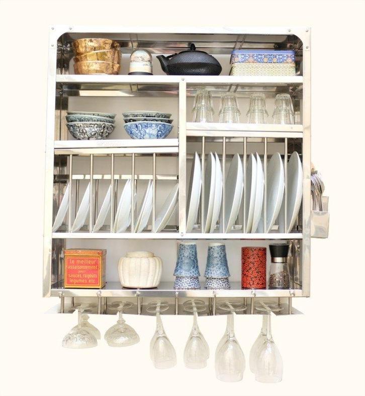 Afdruipplank, planken, dressoir - 84 x 77 cm - BOMBAY, Huis en Inrichting, Woonaccessoires | Etagères, Nieuw, Verzenden