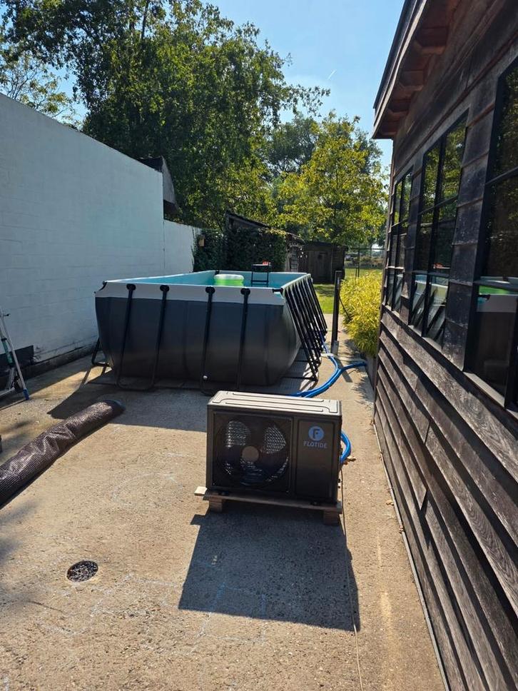 exit toys zwembad 5.4m 2.5m1,22m warmtepomp 5kw en zandfil, Tuin en Terras, Zwembaden, Zo goed als nieuw, Opzetzwembad, Ophalen