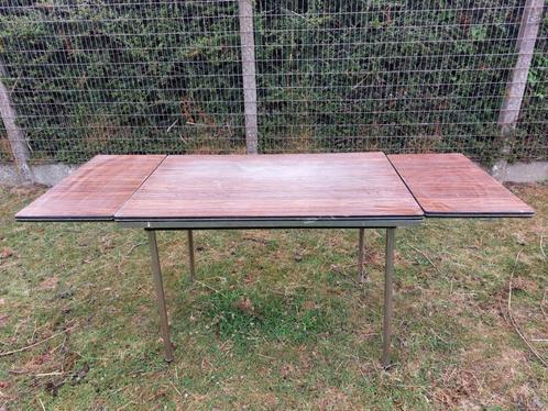 uitschuifbare vintage tafel, Huis en Inrichting, Tafels | Eettafels, Gebruikt, 50 tot 100 cm, 100 tot 150 cm, Vijf personen of meer