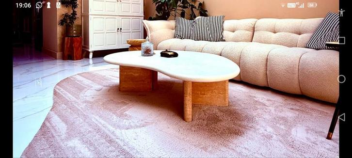 Mortex salontafel blad niervormig/organisch, Maison & Meubles, Tables | Tables de salon, Neuf, 50 à 100 cm, 100 à 150 cm, Autres formes