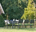 Bellagio tuintafel grijs met 6 stoelen, Comme neuf, Rectangulaire, Enlèvement, Aluminium