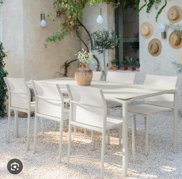Fermob Calvi tafel 160x80 clay grey zo goed als nieuw  beschikbaar voor biedingen