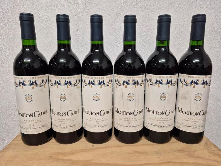6x Mouton Cadet (20€/fles), Verzamelen, Wijnen, Zo goed als nieuw, Rode wijn, Frankrijk, Vol, Ophalen