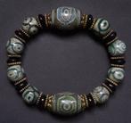 Art asiatique - Bracelet Bouddhique Dzi - Agate - Tibet, Enlèvement ou Envoi