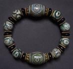 Aziatische kunst - Dzi boeddhistische armband - Agaat -Tibet, Antiek en Kunst, Ophalen of Verzenden
