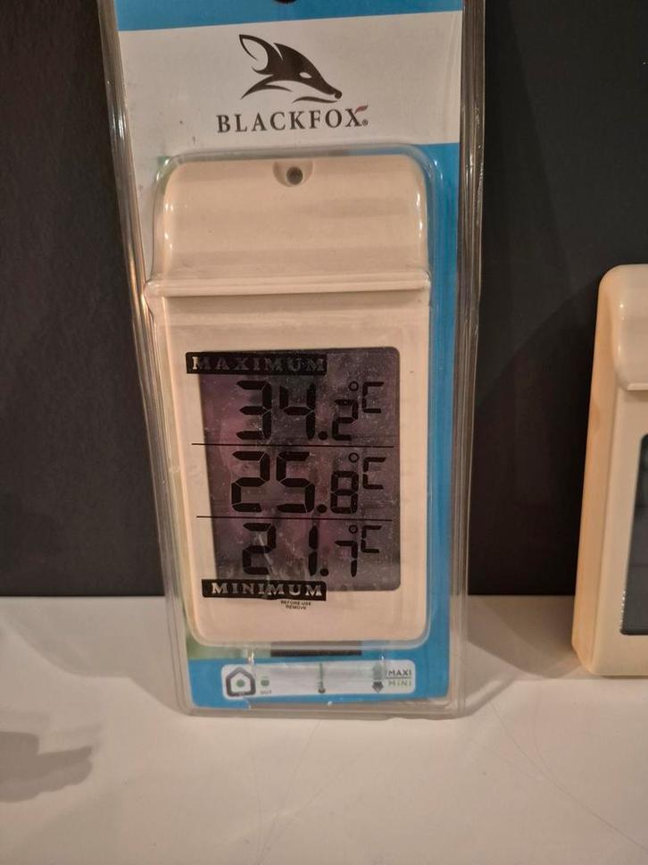 Mini en maxi-thermometer Blackfox, Tuin en Terras, Overige Tuin en Terras, Zo goed als nieuw, Ophalen of Verzenden