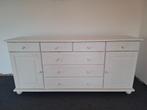 Witte houten kast, Ophalen, Gebruikt, 150 tot 200 cm, 25 tot 50 cm
