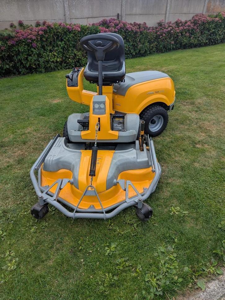 Stiga Park 740PWX frontmaaier 4WD PRO deck 110cm mulchdek, Tuin en Terras, Zitmaaiers, Zo goed als nieuw, 90 tot 120 cm, Elektrische starter