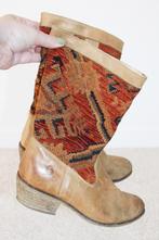 Super Leuke Leren Bohemian Laarsjes s17 (Maat 37) € 25,-, Overige kleuren, Verzenden, Lage of Enkellaarzen, Bohemian