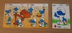 smurf stickers Sabena 1983 + Rode Kruis 1996, Ophalen of Verzenden, Smurfen, Zo goed als nieuw, Plaatje, Poster of Sticker