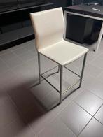 stoel, Huis en Inrichting, Barkrukken, Ophalen, Met voetsteun, 60 tot 90 cm, Leer