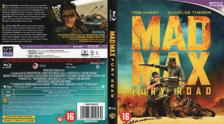 mad max fury road (blu-ray) nieuw, Cd's en Dvd's, Blu-ray, Zo goed als nieuw, Science Fiction en Fantasy, Ophalen of Verzenden