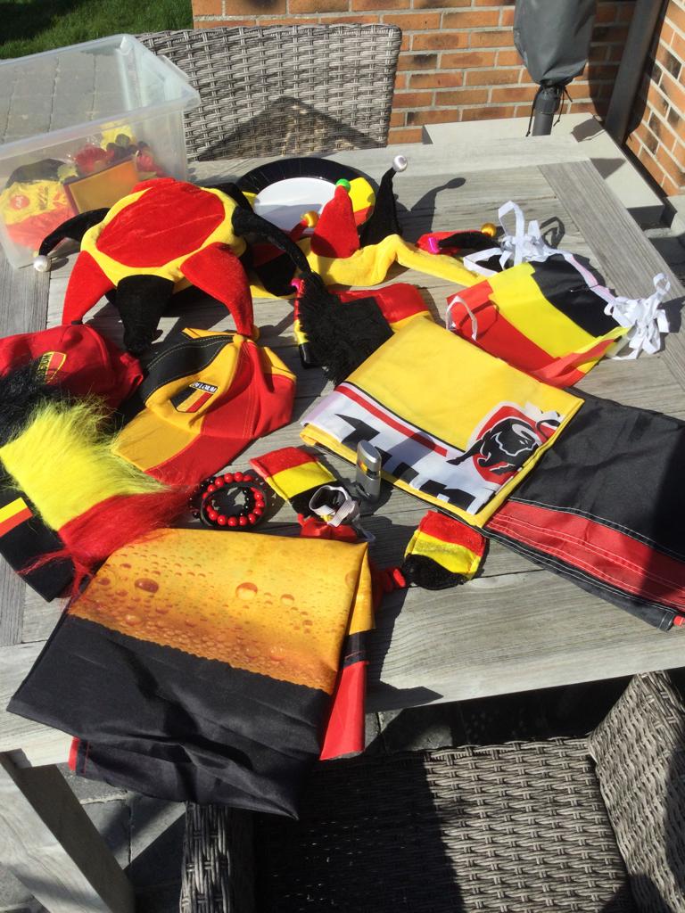 Supporters materiaal Rode duivels, Ophalen of Verzenden, Zo goed als nieuw, Pet of Muts