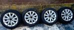 4 jantes 5 x 112 avec pneus comme neuf 205/55/16, Autos : Pièces & Accessoires, Neuf, Pneus et Jantes, Pneus hiver, Enlèvement ou Envoi