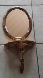Antieke spiegel met console. 
Hoogte spiegel 30 cm., Antiek en Kunst, Ophalen